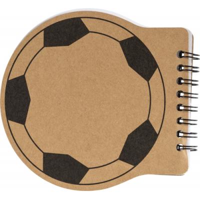 Image of Branded Football shaped notebook