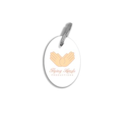 Image of Recycled Deluxe Oval Keyring