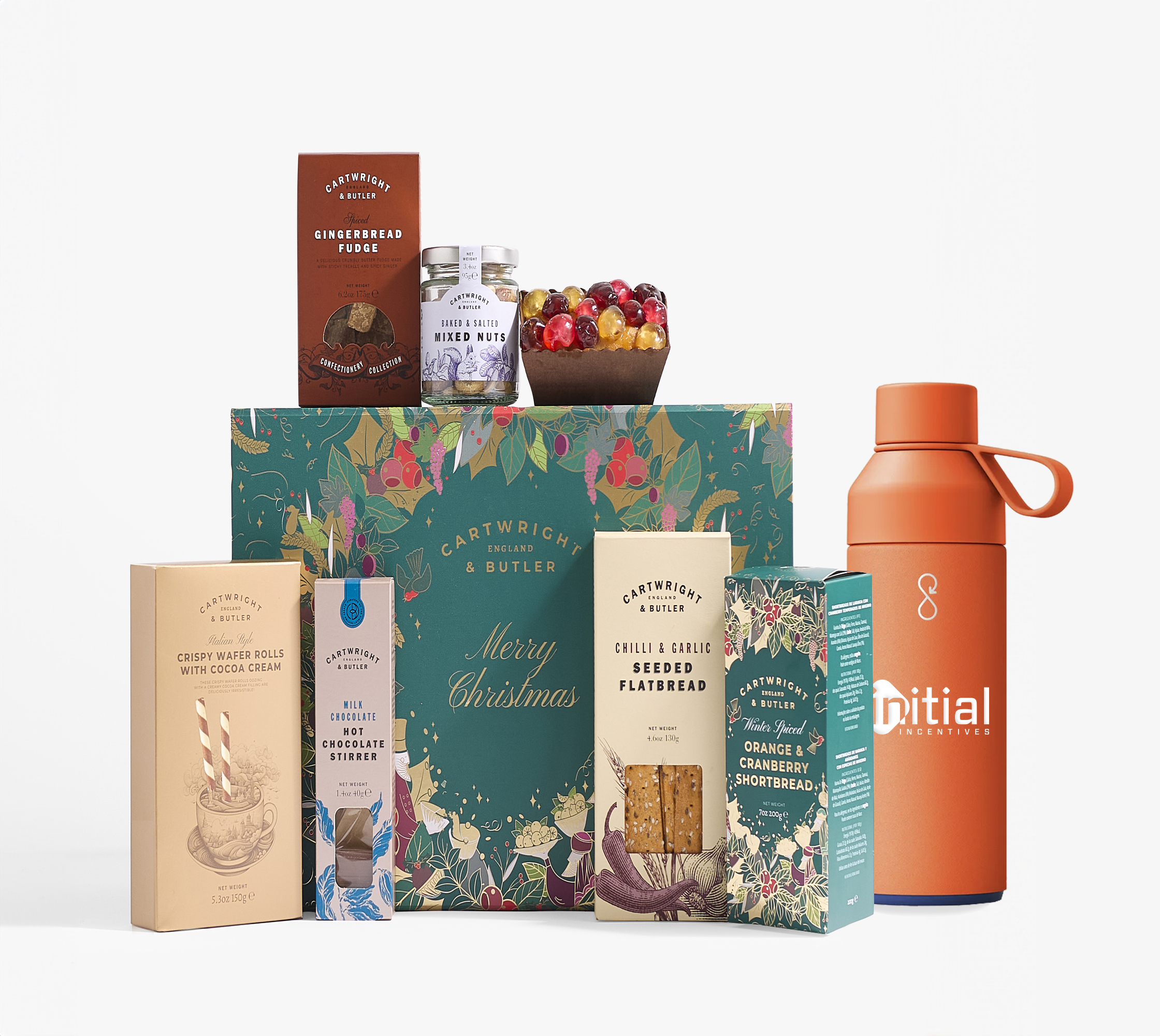 Christmas hamper for branded merchandise