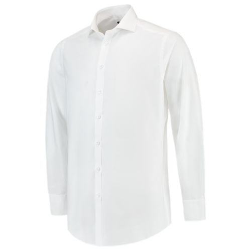 white fitted shirt men's