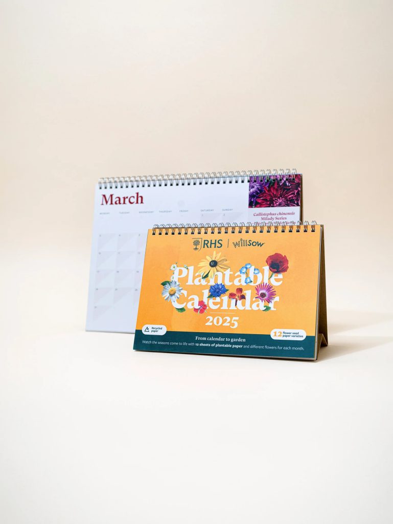 Plantable desk calendars.