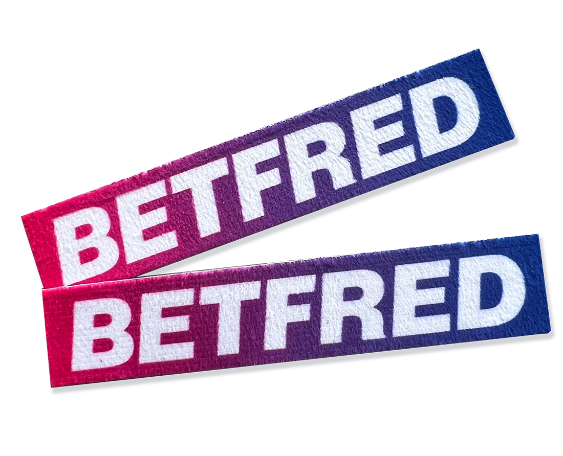 Custom Betfred igaming merchandise badges